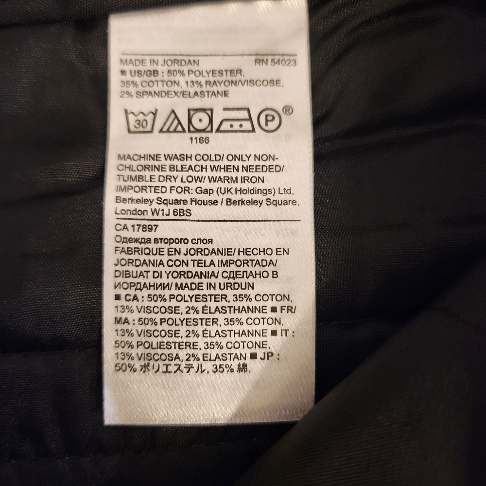NWT Banana Republic Women's 10 Black & White Slim Dot Print Dress Pants Classic - Picture 8 of 11